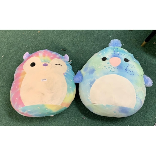 198 - SET OF 2 LARGE SQUISHMALLOWS BABETTE AND ONE OTHER (SLIGHT SHOP SOILING)