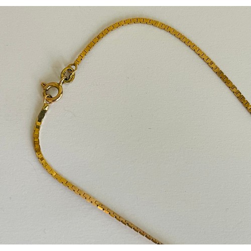 383 - YELLOW GOLD 9CT SNAKE CHAIN APPROX. 40CMS - 2.8GRAMS