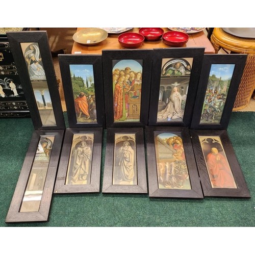 213A - 10X VARIOUS FRAMED RELIGIOUS PRINTS