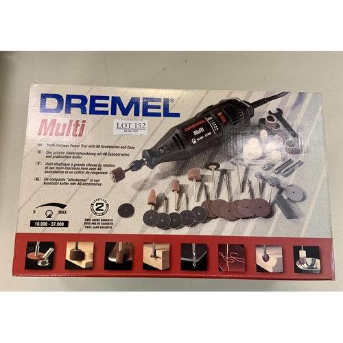 152 - BOXED DREMMEL MULTI - MULTI PURPOSE TOOL WITH ACCESSORIES A/NEW