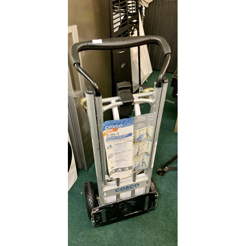 169 - COSCO 3 IN 1 PORTERS TROLLEY - SLIGHT BENT WHEEL