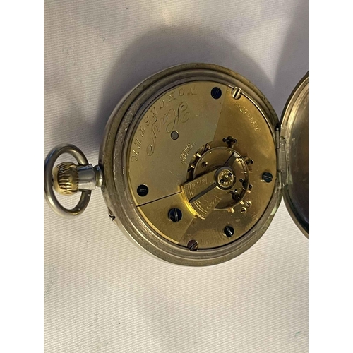 395 - GWR 2543 Lancashire Watch Great Western Railway nickel cased pocket watch with Lancashire Watch Co L... 