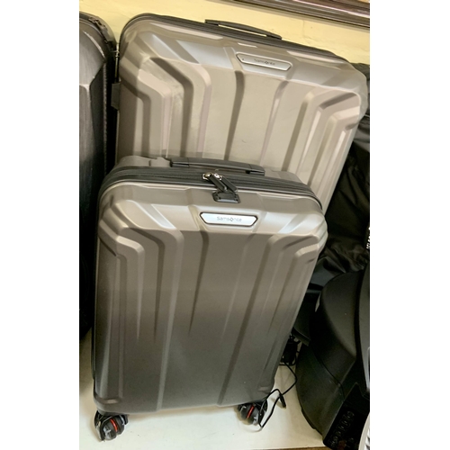 50 - 2 PIECE SAMONSITE HARDSIDE SPINNER SUITCASE SET - LARGE/CABIN -   GREY