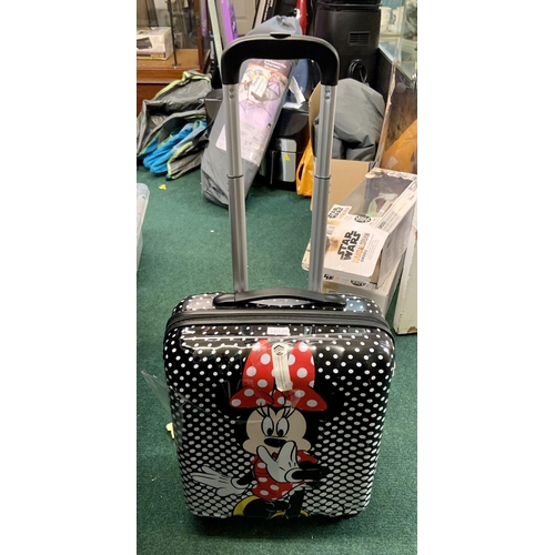 53 - AMERICAN TOURISTER HARDSIDE CABIN SUITCASE - MINNIE MOUSE DESIGN