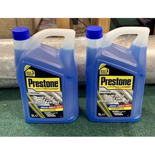 126 - SET OF 2 5L BOTTLES OF PRESTONE CONCENTRATED SCREEN WASH