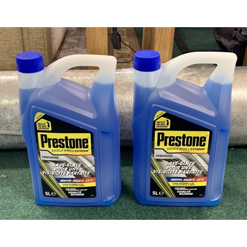 127 - SET OF 2 5L BOTTLES OF PRESTONE CONCENTRATED SCREEN WASH