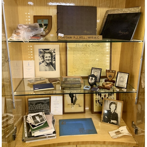 199 - LARGE COLLECTION OF MEMORABILIA AND EPHEMERA RELATING TO CAPTAIN PATRICIA JOY HILL - W.R.C.A - SOME ... 