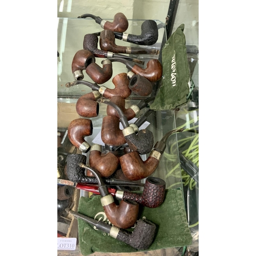 310 - APPROX 20 PETERSON PIPES, SOME WITHOUT STEMS