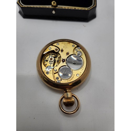 196 - Rotherham & Sons 17 JEWELS Pocket Watch WOUND AND RAN