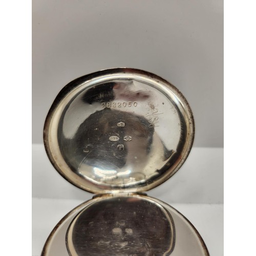 203 - SILVER 925 HUNTER POCKET WATCH MARKED TO DIAL 'MAKERS TO THE ADMIRALTY KENDAL AND DENT LONDON' - ENA... 