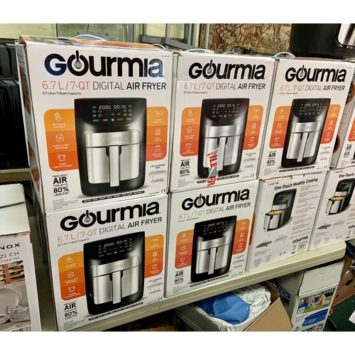 67 - SET OF 6 BOXED GOURMIA 6.7L DIGITAL AIR FRYERS - UNTESTED AS SEEN