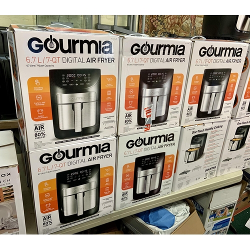 68 - SET OF 6 BOXED GOURMIA 6.7L DIGITAL AIR FRYERS - UNTESTED AS SEEN