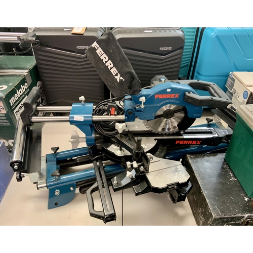FERREX SLIDING MITRE CROSS CUT SAW WITH STAND