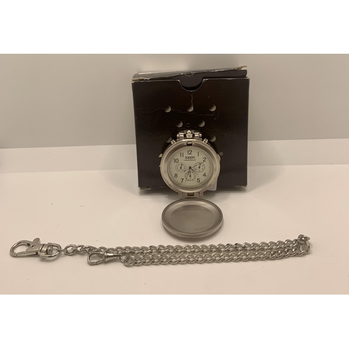 434 - BOXED ZIPPO CHRONOGRAPH FOB WATCH