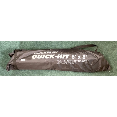 59 - QUICKPLAY QUICK HIT MULTI SPORTS NET - 8FT X 8FT - IN CARRY BAG