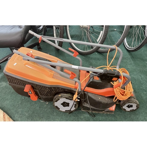 308 - BLACK AND DECKER 1400W ELECTRIC LAWNMOWER WITH GRASS BOX