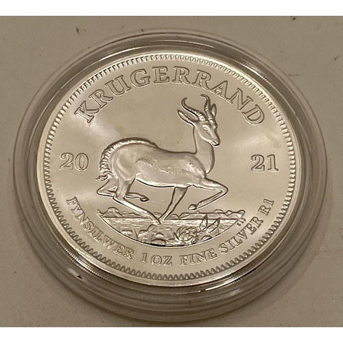 367 - A SILVER 1OZ 2021 KRUGERRAND