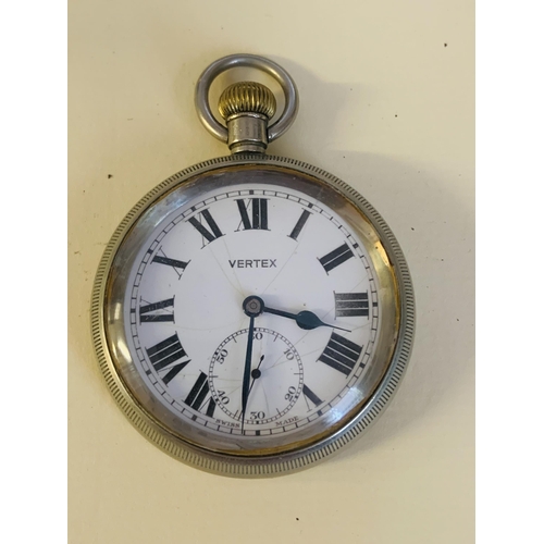 325 - LIMIT NO.2 KEYLESS POCKETWATCH - MARKED LMS 7754 FAINTLY TO REAR - WHITE DIAL MARKED 'LIMIT NO.2' RO... 