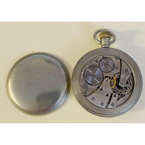 325 - LIMIT NO.2 KEYLESS POCKETWATCH - MARKED LMS 7754 FAINTLY TO REAR - WHITE DIAL MARKED 'LIMIT NO.2' RO... 