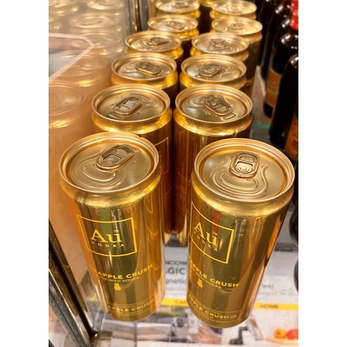 37 - SET OF 10 TINS OF AU VODKA PINEAPPLE CRUSH - 5%