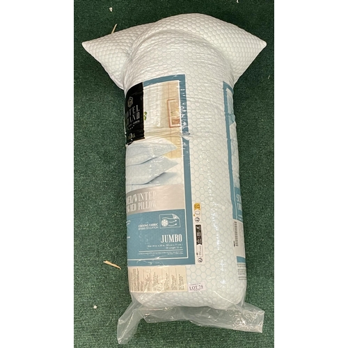 74 - SET OF 2 HOTEL GRAND SUMMER/WINTER COOLING BED PILLOWS - ONE SIDE WITH COOLING EFFECT