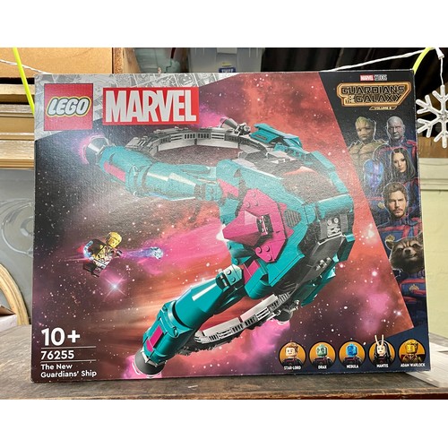 5 - BOXED LEGO MARVEL THE NEW GUARDIANS SHIP SEALED AS/NEW (SECURITY SEALS STILL INTACT)