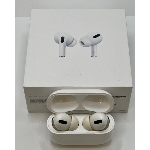 6 - BOXED PAIR OF APPLE AIR POD PROS 2ND GEN IN WIRELESS CHARGING CASE WITH EXTRA BUDS AND CHARGING WIRE