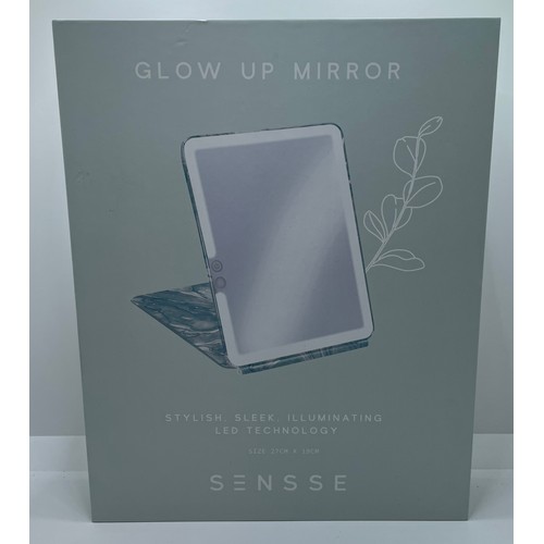 27 - BOXED SENSSE GLOW UP MIRROR SEALED AS/NEW