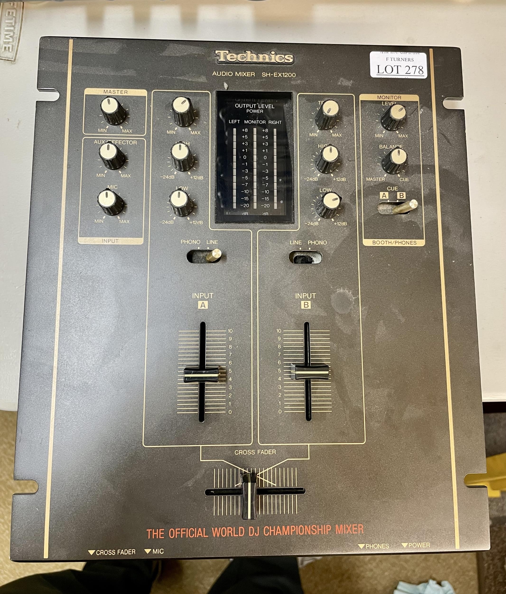 TECHNICS AUDIO MIXER SHEX1200 'THE OFFICIAL WORLD DJ AUDIO MIXER