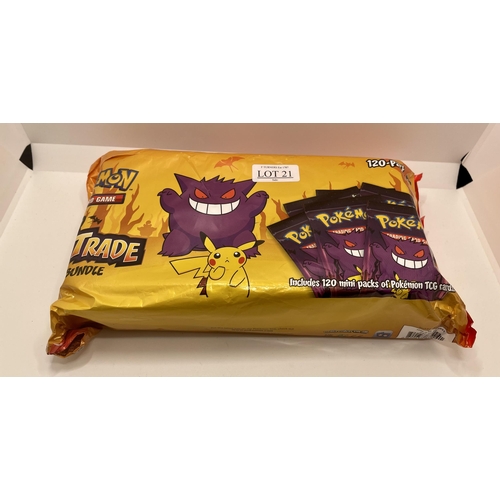 21 - POKEMON BOOSTER BUNDLE APPROX 90