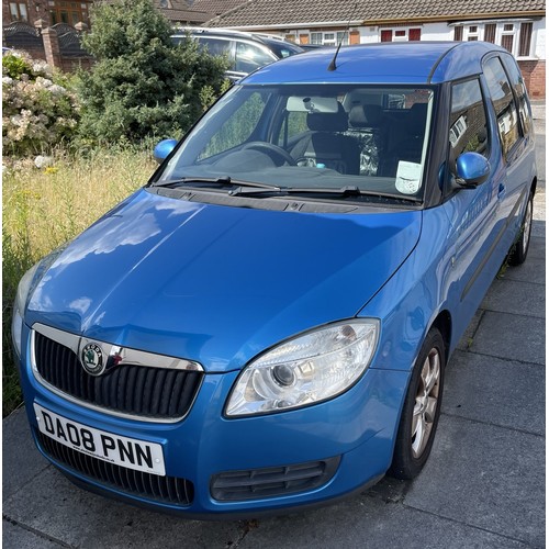 2008 (58) Skoda Roomster '2' 1.9 TDi 5Dr in Ocean Blue. 82k Miles. 12  Services Inc Cambelt. £2990 