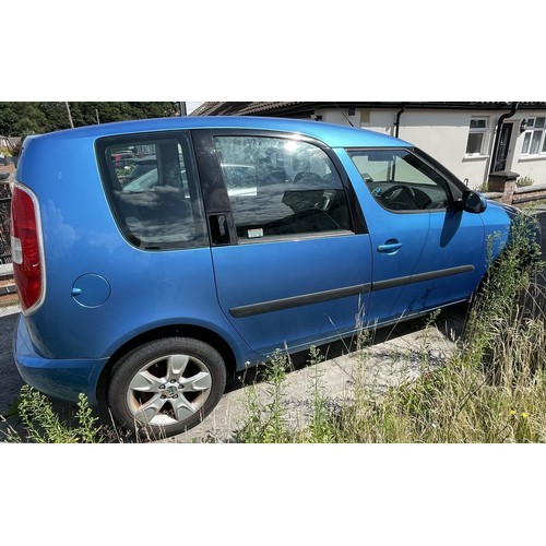 1 - SKODA ROOMSTER 2 TDi 105 MPV DIESEL CAR 1.9L VRM: DA08PNN (04 07 2008) - APPROX.60,000 - BLUE, MOT -... 