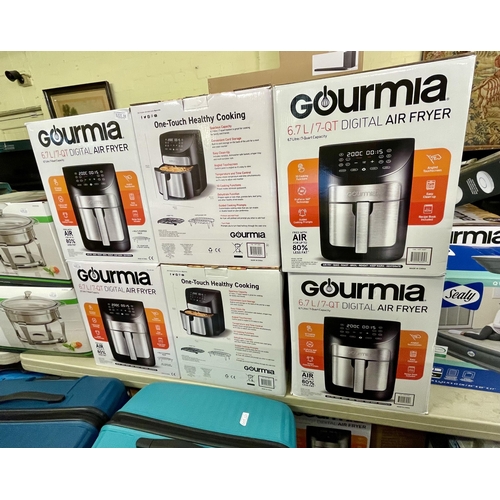 59 - 6 X BOXED GOURMIA 6.7L DIGITAL AIR FRYERS - ALL UNTESTED/AS SEEN