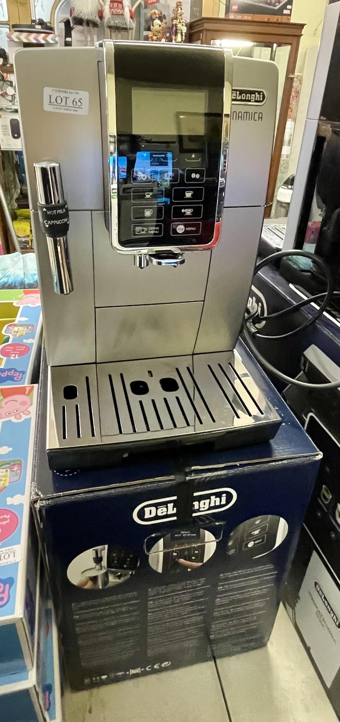 BOXED DELONGHI DINAMICA BEAN TO CUP COFFEE MACHINE ECAM 350.35.SB