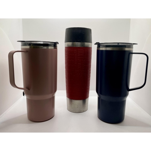 72 - 2 X REDUCE TRAVEL MUGS AND ONE OTHER