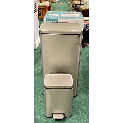 109 - BOXED EKO COMBO STEP BIN 5.2L & 30L SOFT CLOSE BIN  (SLIGHT DENT TO ONE BIN)