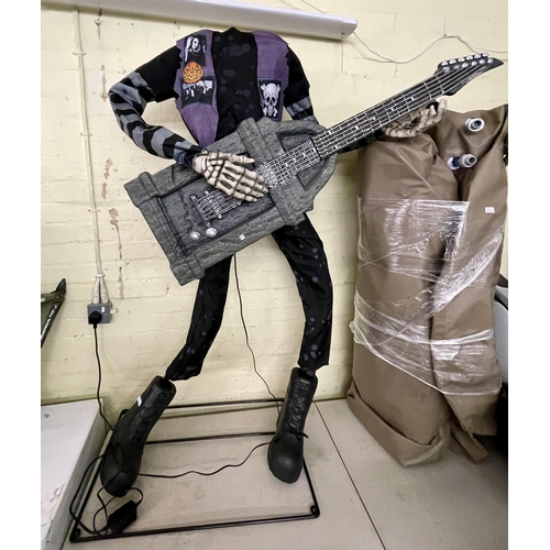 141 - BOXED SKELETON PUNK ROCKER FIGURE WITH SOUND (HEADLESS) - APPROX 5 FT TALL