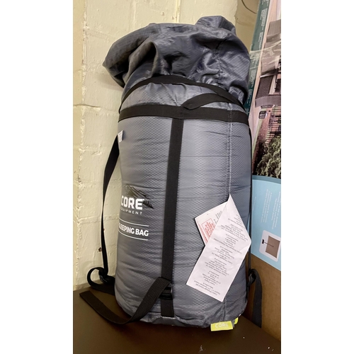 155 - CORE EQUIPMENT 30 DEGREE SLEEPING BAG WITH CARRY BAG