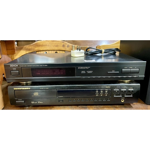 320 - A DENON STEREO TUNER AND A MORANTZ CD PLAYER