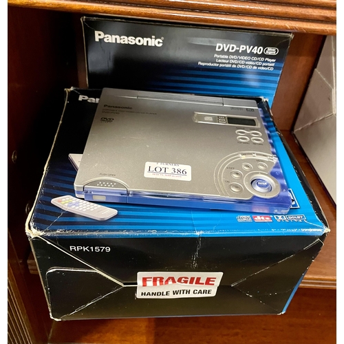 SET OF 2 PANASONIC PORTABLE DVD/CD PLAYERS - DVD-PV40 WITH R/C'S