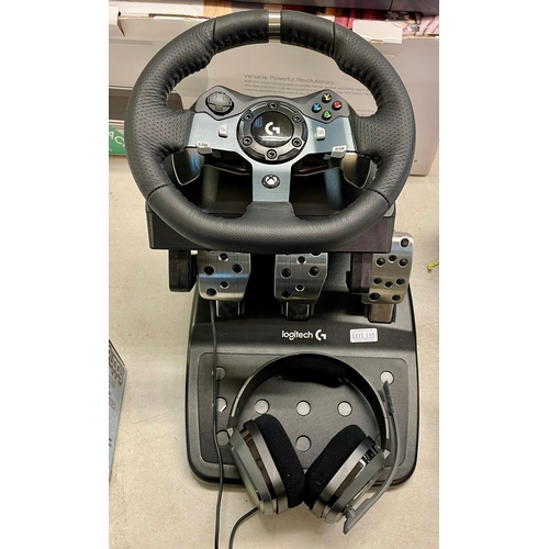 155 - LOGITECH G29 DRIVING FORCE STEERING WHEEL AND PEDAL SET FOR PS5/PS4/PS3 (NO POWER PACK)