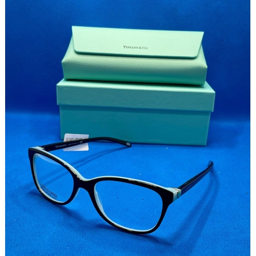 37 - TIFFANNY & CO SPECTACLE FRAMES WITH HEART DESIGN TF2097 WITH TIFFANY & CO CASE -BOXEDQ