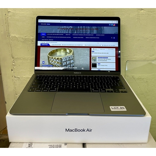 45 - APPLE MACBOOK AIR 13.3SG MGN63B/A M1 -BOXED WITH CHARGER -