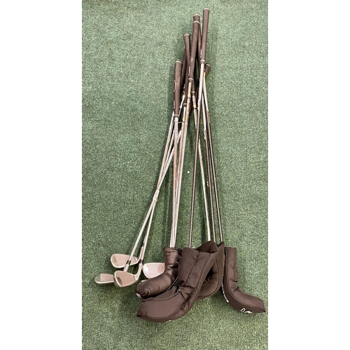 51 - COBRA RIGHT HANDED GOLF SET -XL SPEED - 5 IRONS/PUTTER/3 WOODS & PITCHING WEDGE (10) -WITH COVERS