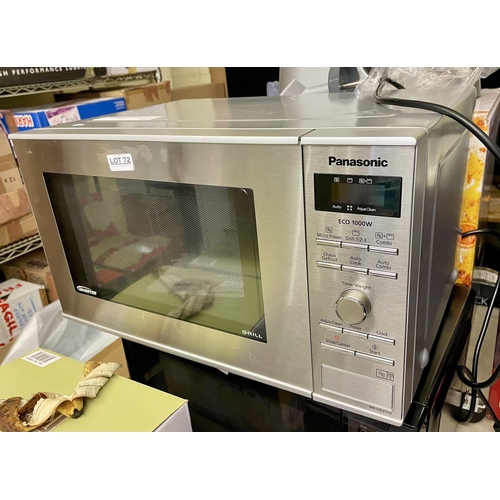 72 - Panasonic NN-GD37HSBPQ Compact Microwave Oven with Grill and Turntable, 1000 W, 23 Litres, Inverter ... 