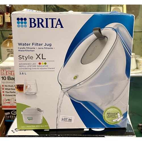 96 - BRITA STYLE XL 3.6L WATER FILTER JUG & FILTER - BOXED