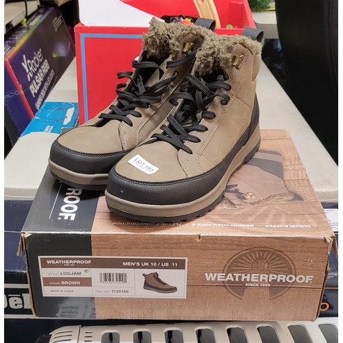 183 - CLOTHING - PAIR OF WEATHERPROOF LOGJAM -BOOTS -BOXED -UK SIZE 10