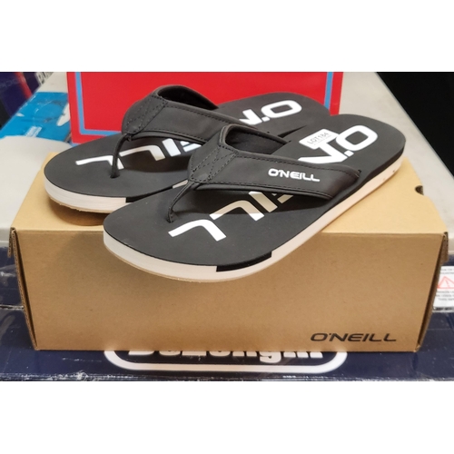 184 - BOXED PAIR OF O'NEILL JACK SLIPPER FLIP FLOPS - UK SIZE 9