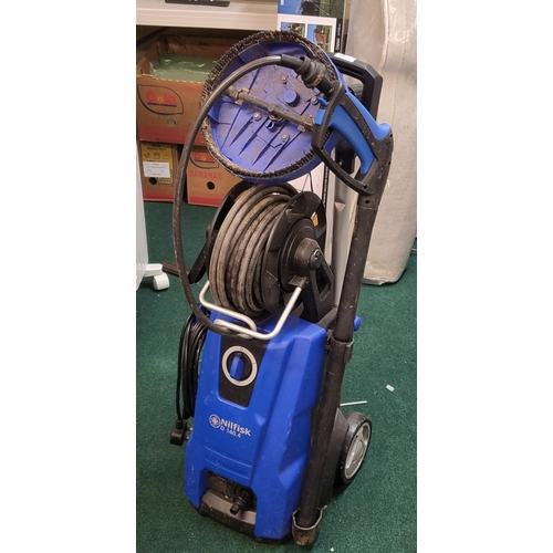 193 - NILFISK D140 PRESSURE WASHER WITH PATIO CLEANER - HEAVILY USED - NOT TESTED