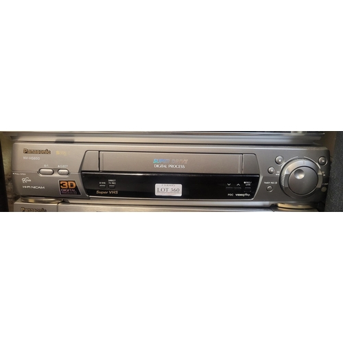 360 - PANASONIC SUPERDRIVE VHS RECORDER NV-HS850